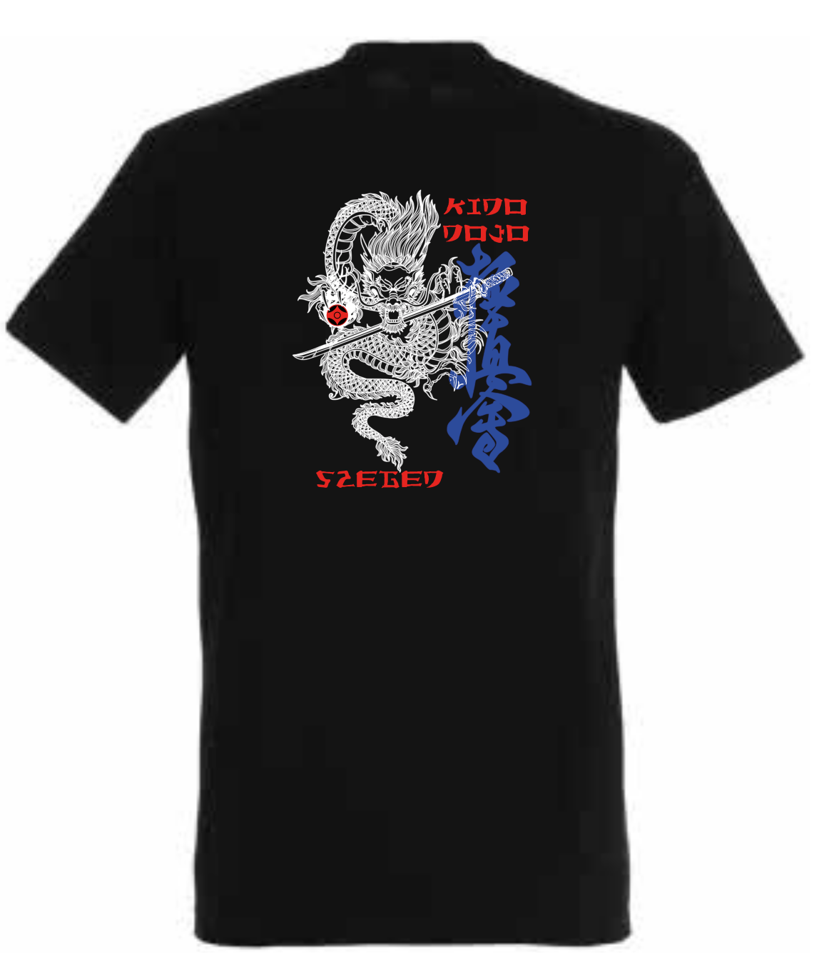 Sárkány hátmintás póló